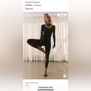 Free people movement good karma long sleeve jumpsuit. Size Xs.